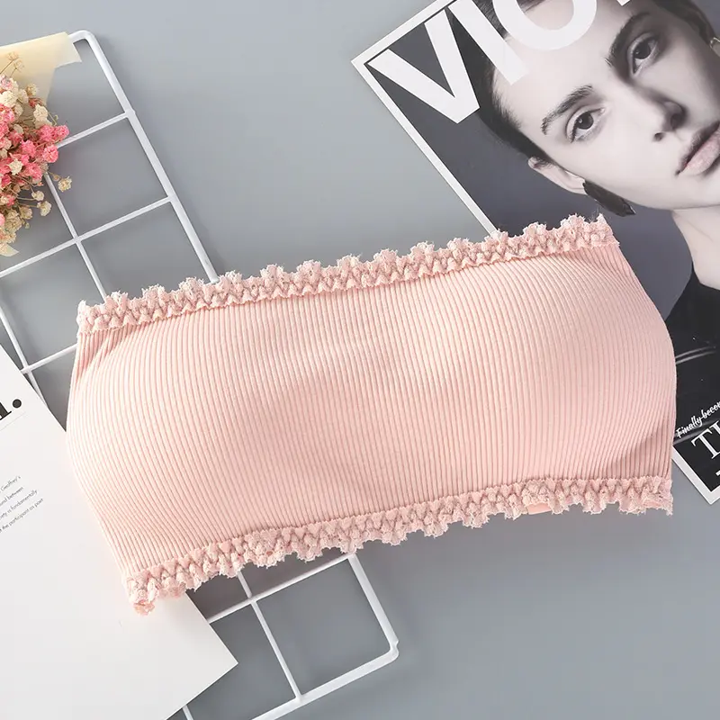 flurry strapless bra pink